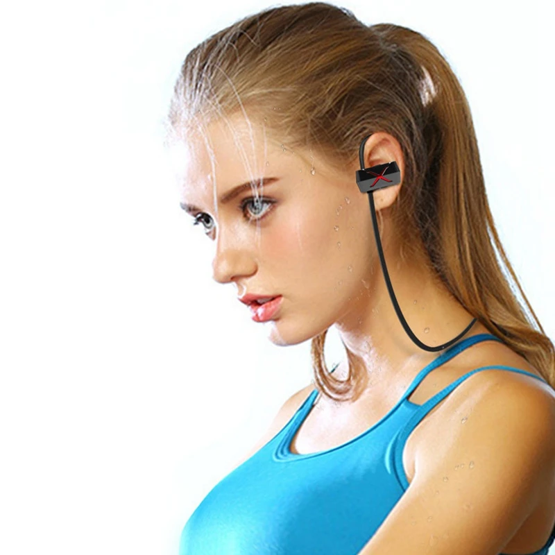 Y100 Bluetooth Headphone Earphone Stereo Headset Sports Running Wireless IPX4 Hands Free Earbuds for iPhone Samsung