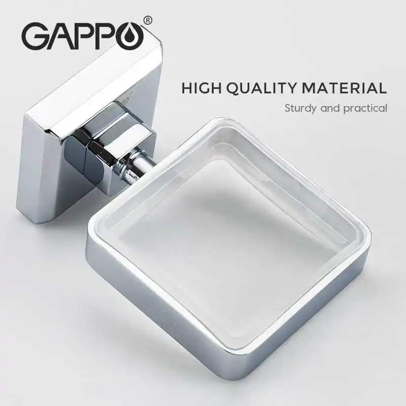 GAPPO Wall-mount Cup Tumbler Holders Double Toothbrush Tooth cup holder cups Bathroom Accessories bath hardware set G3806/G3808