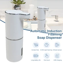 Automatic Soap Dispenser Touchless Rechargeable Infrared Sensor Hand Sanitizer Dispenser Soap Foaming Machine for Kitchen Hotel