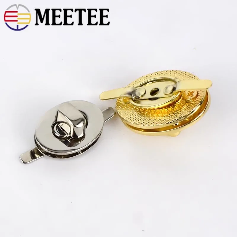 2/5 шт Meetee металлические закручивающиеся замки для сумочки замок защелки застежка