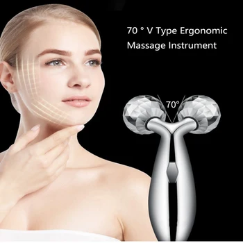 

Metal 3D Face Roller Massager Facial Lift Full Body Shaping Beauty Products Wrinkle Removal Tightening Skin Care Tools