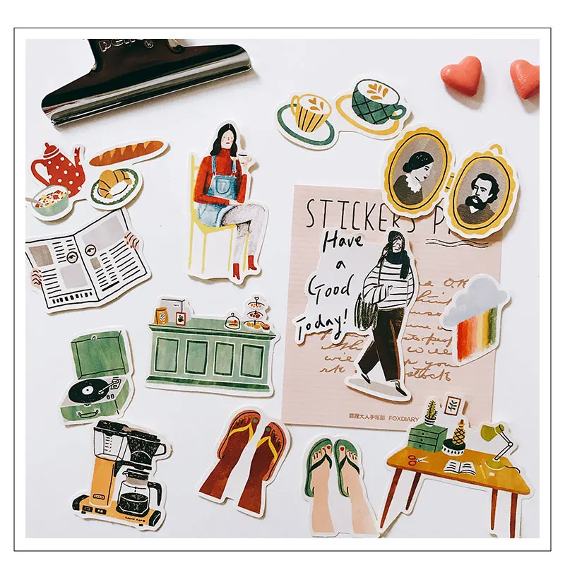 23Pcs/Pack Diary Have A Good Today Home Life Sticker DIY Craft Scrapbooking Album Journal Happy Planner Decorative Stickers