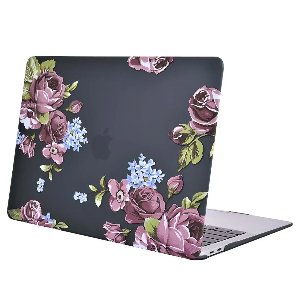 MOSISO чехол для Macbook Pro 13 Touch bar A1706 A1989 A2159 13 дюймов Air защитная оболочка для ноутбука+ крышка keybaord - Цвет: H016 Peony