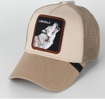 New Baseball Cap Animal EmbroideryAnime Cute Embroidery Summer Mesh Men's Ms. Outdoor Sunshade Truck Driver hats FITS Goorin² - Цвет: 31