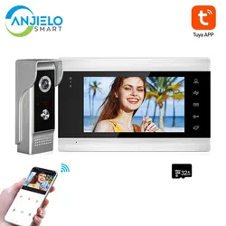Interfone interior apartamento campainha com câmera de vídeo campainha câmera monitoramento intercom wi fi vídeo porteiro telefone da porta segurança