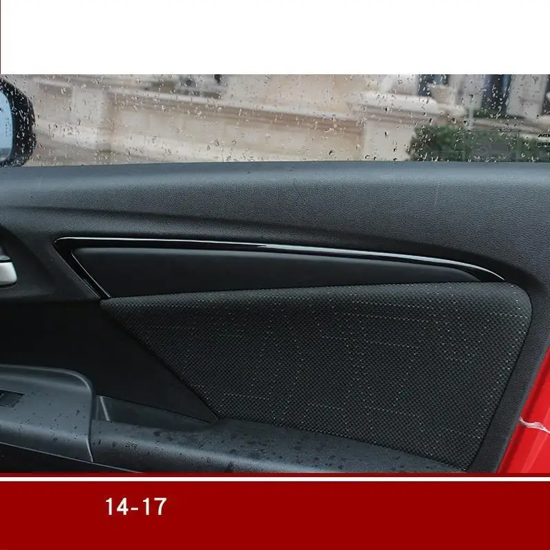 Авто ручка двери автомобиля хром модифицированный автомобиль Стайлинг украшения стикер полосы аксессуары 14 15 16 17 18 19 для Honda Fit - Название цвета: MODEL C