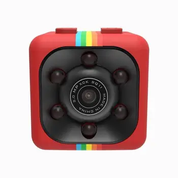 

COP CAM Security Camera Video Motion Detection Supports 32GB TF Card SQ11 Mini Cam Red
