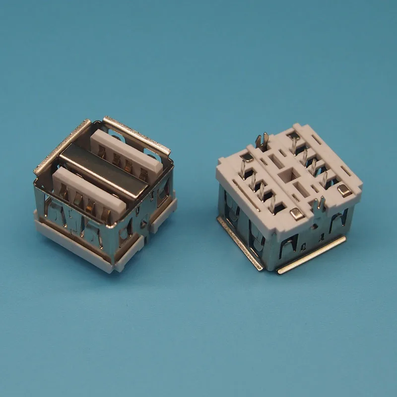10 шт. прямое Двухслойное гнездо USB 0 мм|set of|set 2set button |