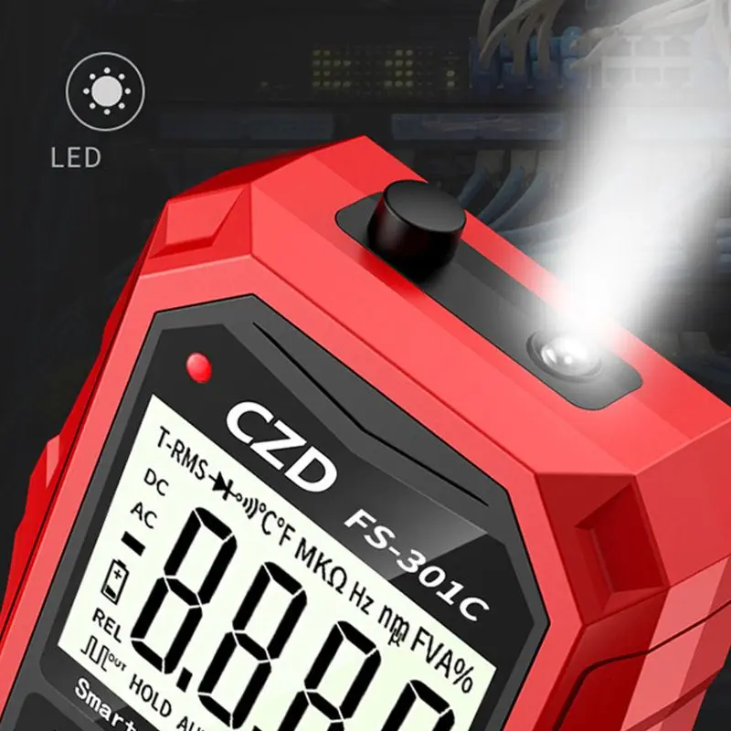 US $25.81 1pc Multifunctional Digital Smart Multimeter NCV NonContact Detection Meter Capacitance Temperature Measurement Instrument New
