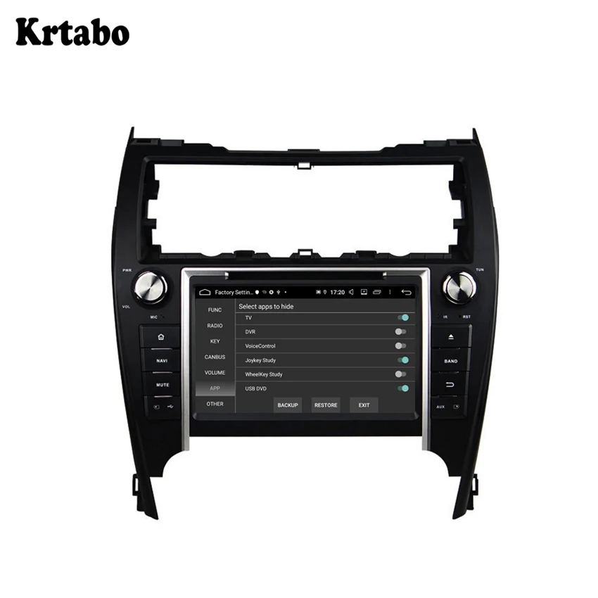 For Toyota Camry 2012 2013 2014 Android smart car navigation reversing image control screen one machine recorder support DVD