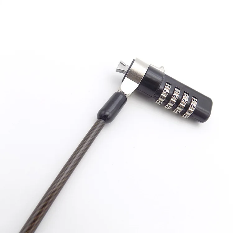 

New Style Notebook Computer Password Lock, High Strength Plastic Coated Wire Rope Anti-Theft Lock Dell Computer Password Lock
