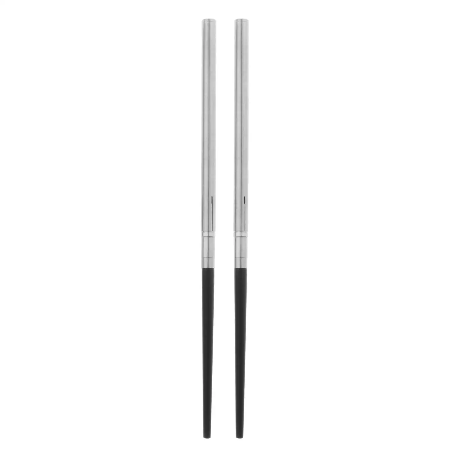 1 Pair Foldable Chopsticks Stainless Steel Chopsticks Outdoor Tableware with Storage Bag Travel Portable Cutlery 4
