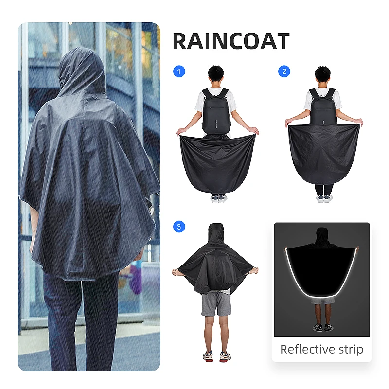 Mark Ryden NEW Anti-thief TSA Lock Men Backpack Waterproof Raincoat 15.6 inch Laptop Bag School Fashion Man Travel Bag