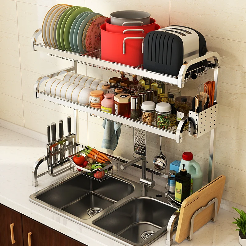 Kitchen sink stainless steel grid memory heat shield for sink plate