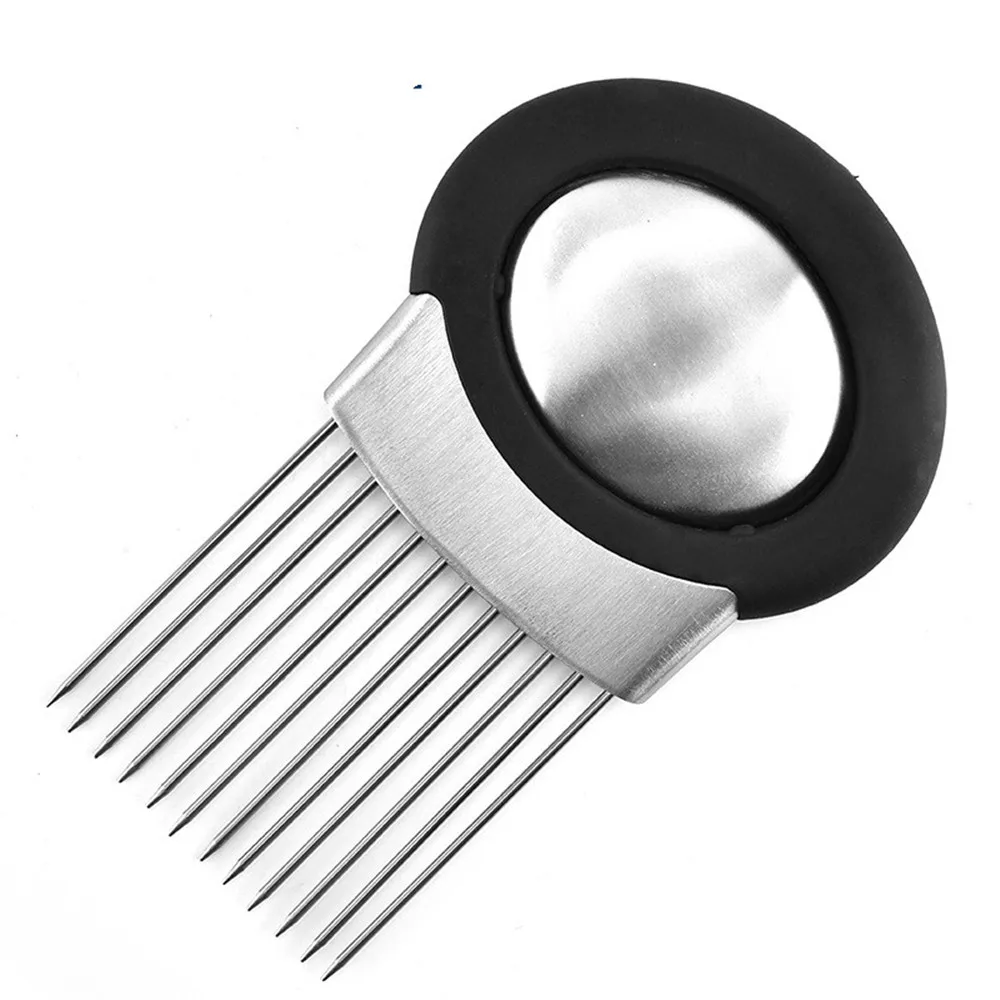 

Stainless Steel Vegetable Slicer Tools Easy Onion Holder Slicer Vegetable Tools Tomato Cutter Kitchen Gadgets Dropshipping