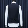 Fashion Men Vests Waistcoat Solid Color V Neck Sleeveless Buttons Blazer Plus Size Formal Business Jacket Vests 5