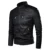 Luulla Men Spring Brand New Causal Vintage Leather Jacket Coat Men Outfit Design Motor Biker Zip Pocket PU Кожаная Куртка Мужчины