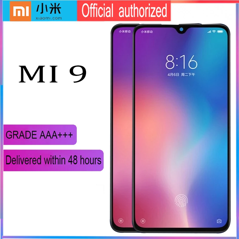 6,39 ''AMOLED lcd с рамкой для Xiaomi Mi 9 Mi9 дисплей кодирующий преобразователь сенсорного экрана в сборе