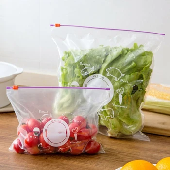 

20 Pack Anti-Odor Polyester Film Bag-Resealable Transparent Safe PVC Food Packaging Bag 8.7inch /7.1inch