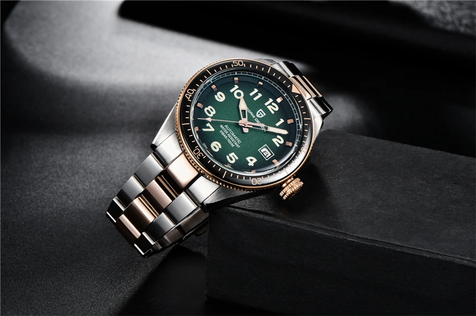 PAGANI DESIGN Luxury Men's Mechanical Wristwatch Top Brand NH35A Movement Blue Automatic 100M Waterproof Watch Relogio Masculino