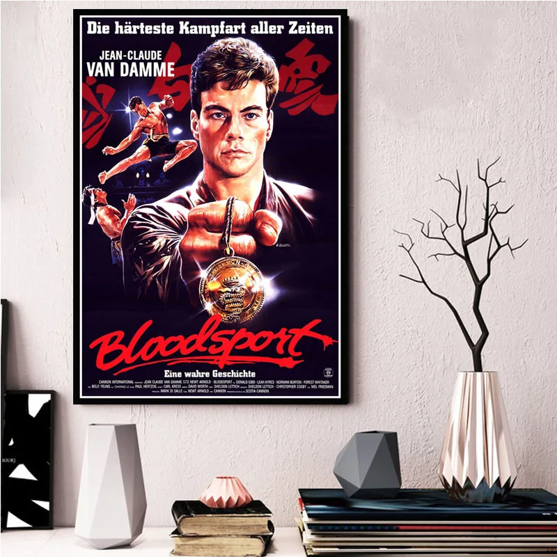 Bloodsport Blood Sport Van Damme Movie Canvas Silk Poster Wall Art Print 24x36