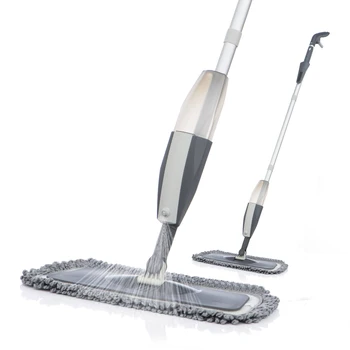 

Microfiber Spray Mop Floor Stainless Steel Handle With Repalcement Polyester Microfiber Pad For Kitchen Bedroom Floor Cleaning