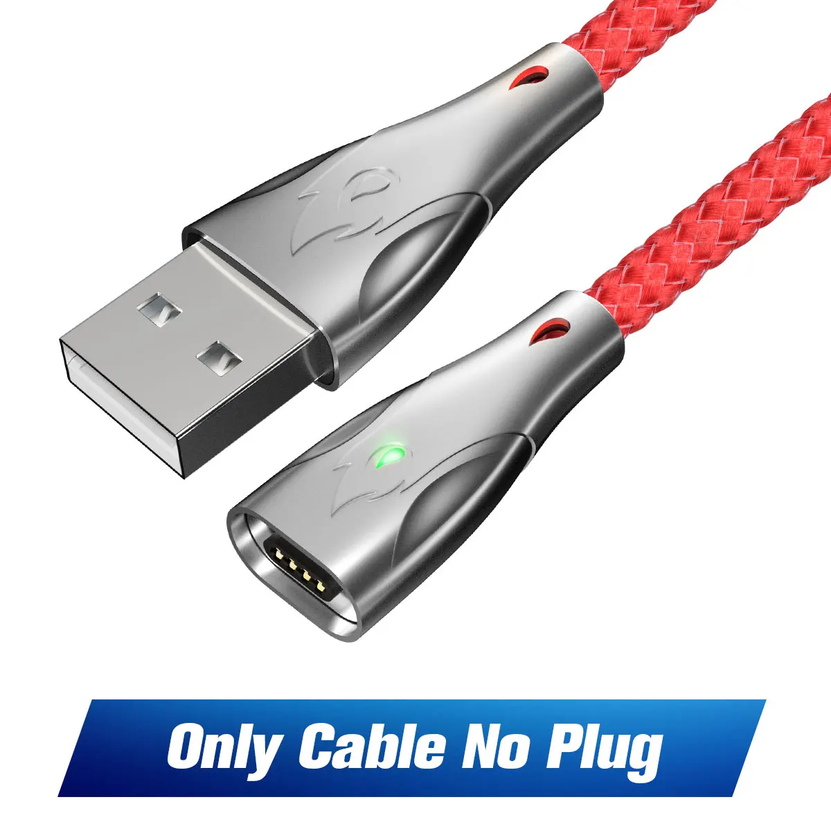 ANMONE Тип C Магнитный кабель Магнит Micro USB телефонный кабель из цинкового сплава, цинковый сплав 5A быстрой зарядки для мобильного телефона шнур - Цвет: Red Cable No Plug