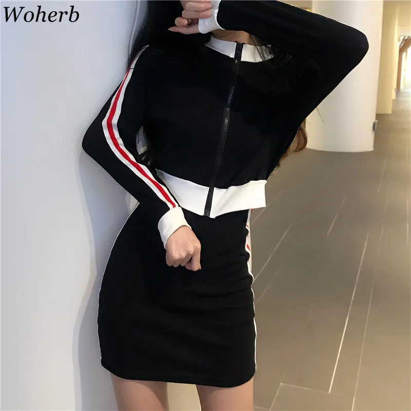 Woherb 2020 летний комплект из двух предметов женский спортивный костюм корейский