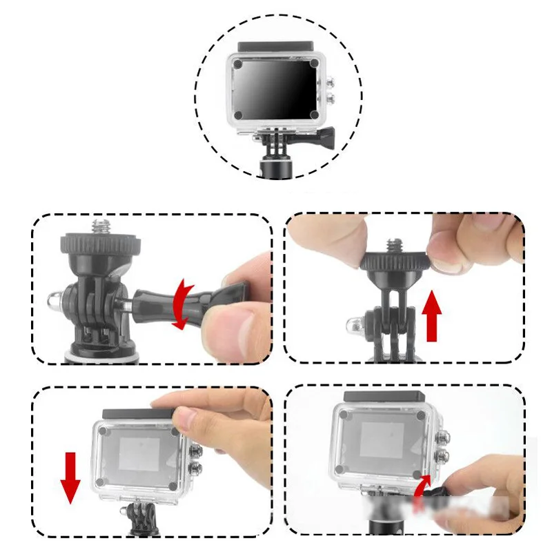 2M Aluminum Alloy Monopod Selfie Stick For Insta360 One X/X2 /DJI OSMO Action/Pocket/Gopro Hero 7 6 5 Sjcam Camera Accessories