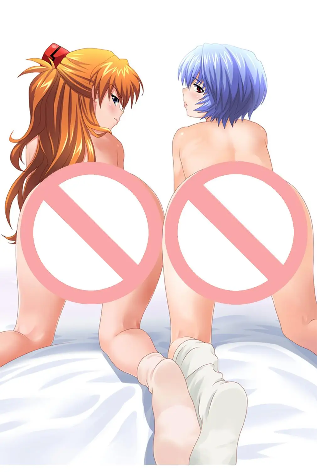 S20 Аниме NEON GENESIS EVANGELION Dakimakura Чехол Ayanami Rei& Asuka Bolster чехол Katsuragi Misato чехол для подушки - Цвет: S20