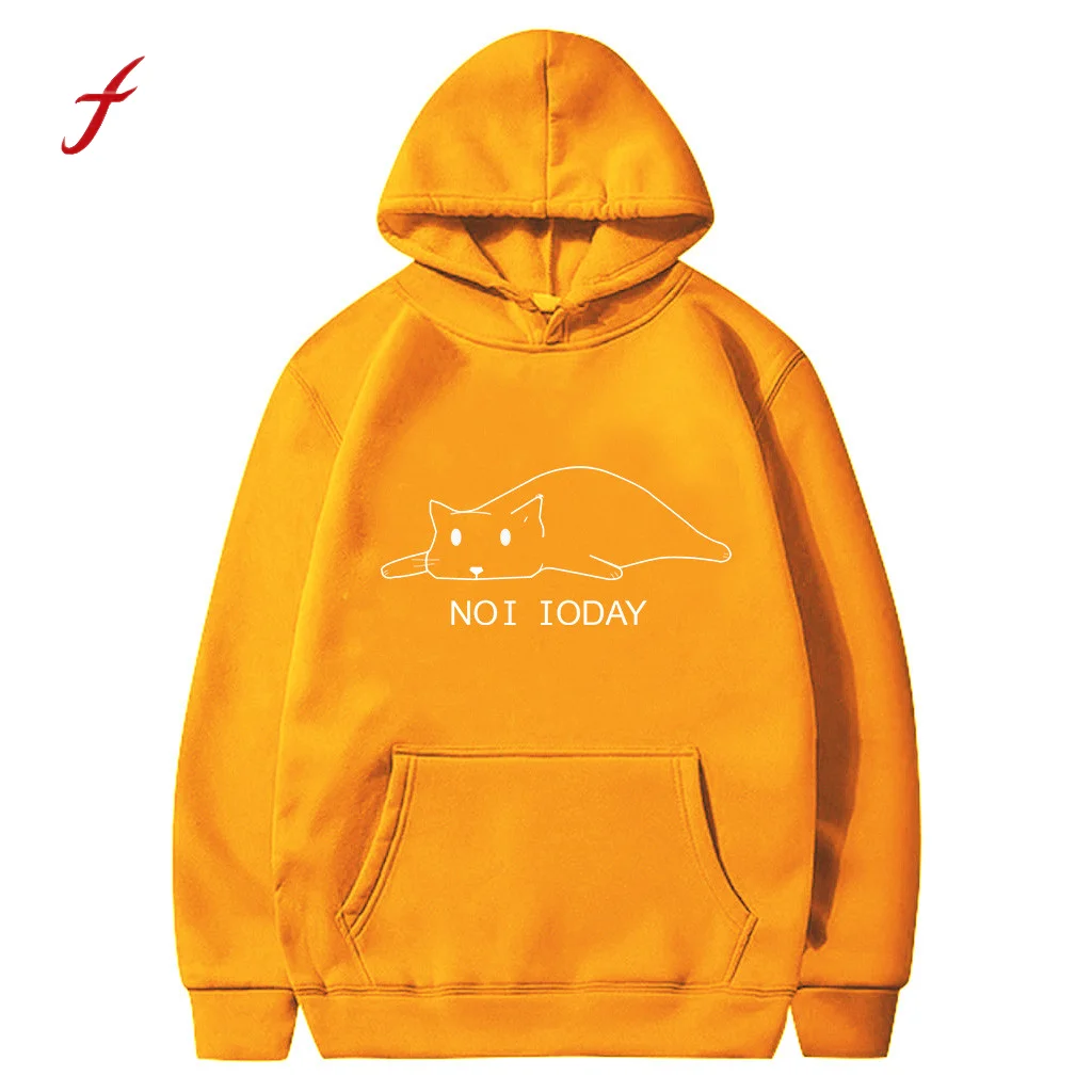 lazy yellow hoodie