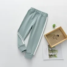 Новинка года; стильные спортивные универсальные детские спортивные брюки в Корейском стиле весенняя одежда для маленьких девочек универсальные спортивные штаны унисекс; большие размеры; Китай