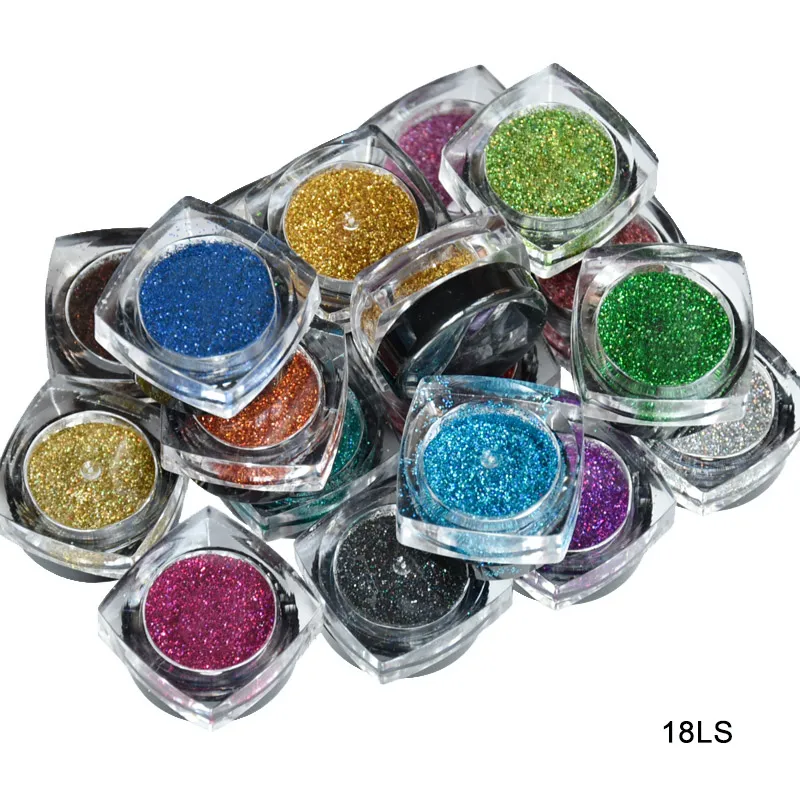 Holographic Laser Bling Rainbow Black Glitter Eyeshadow Powder - China Nail  Art and Cosmetics price