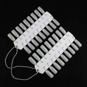 

24/36/ 120Tips Gel Polish Shelves Color Palette Card Holder Metal Chain Double Side Swatches Nail Art Training Hand Sample Stand