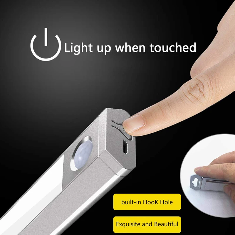 

60 LED Closet Light Motion Sensor Wireless Magnetic Light for Wardrobe Hallway Stairs QP2