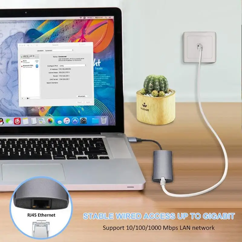 9 в 1 USBC Док-концентратор тип-c до RJ45 4K HDMI 3 USB3.0 SD/TF слот для карт ридер 3,5 мм аудио зарядка PD адаптер для Macbook/samsung
