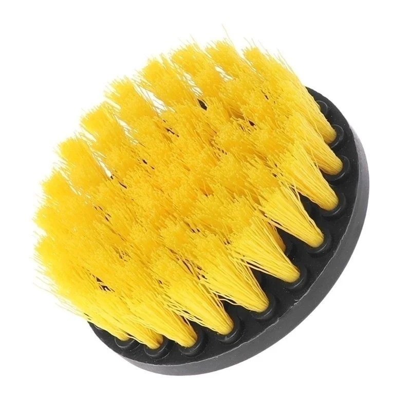 Drill Bristle Scrubber Brush Full Power Cleaning Tools Scrubber Car Tires Home Turbo Scrub Carpet Glass Auto Care Cleaning Tools - Цвет: 4inch
