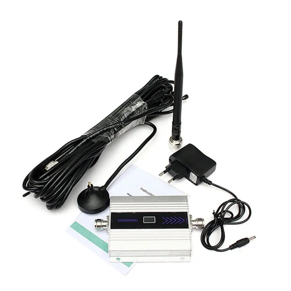 

Small Size Alloy LCD GSM 900MHz Mobile Cell Phone Signal Repeater Booster Amplifier Cellular Repeater Device EU/US Plug