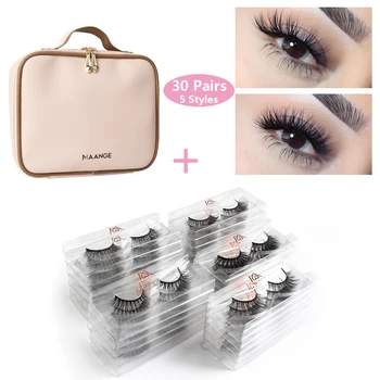 

MAGEFY Wholesale Eyelashes 30 Pairs 3D Mink Lashes Natural False Eyelashes Makeup False Lashes In Bulk Make Up Eyelash Extension