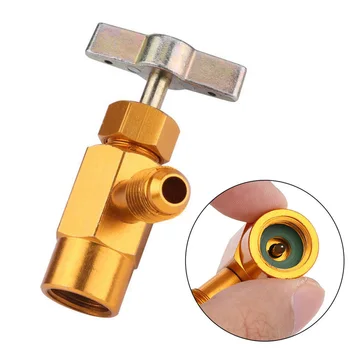 

New R134A Refrigerant Can Bottle Tap Tapper Opener Connector 1/4 SAE Thread Valve
