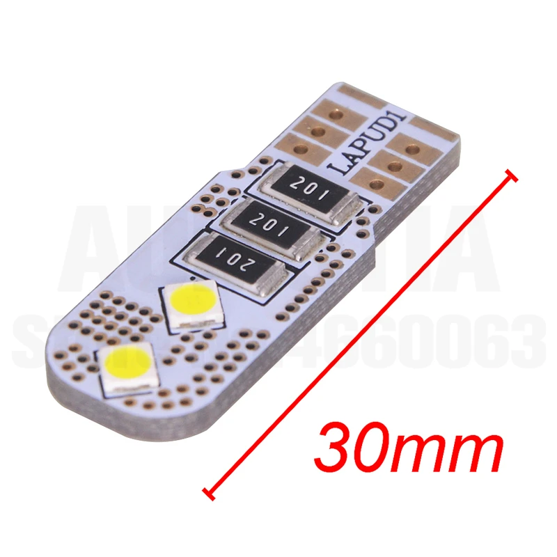 100x Автомобильный светодиодный Lihgts с can-bus T10 светодиодный W5W 4 светодиодный 168 3030 SMD поворот стороны номерного знака светильник лампа габаритного огня