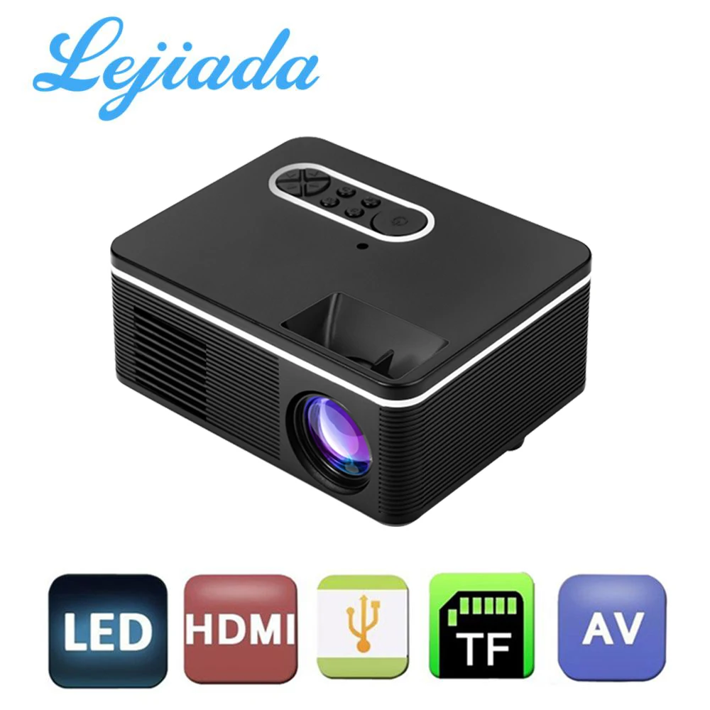 Портативный светодиодный мини проектор LEJIADA S361 320x240 пикселей 600 люмен домашний