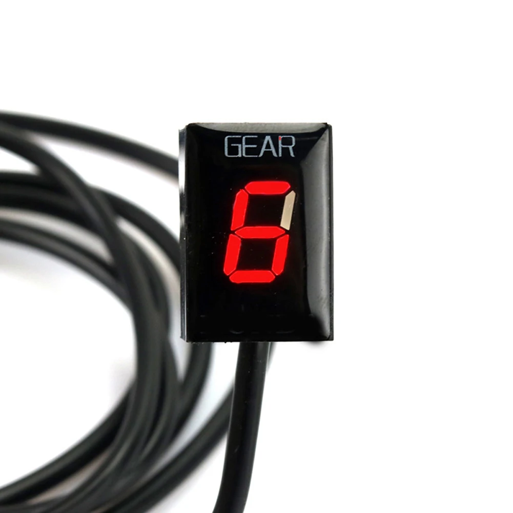 

2019 Motorcycle Gear Indicator LCD Digital Display Waterproof Wire Backside Outlet Motor Bike Replacement Parts V-Best