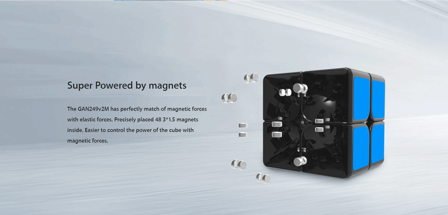 Gan 249 V2/V2 M Магнитный 2X2 волшебный куб GAN249 V2 2X2 скоростной куб GAN 2X2 головоломка магнитный куб gans 2x2x2 куб игрушки для детей
