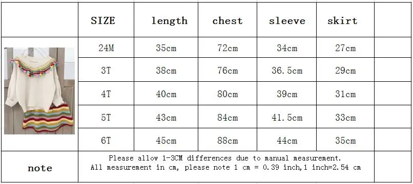 Свитера для девочек модный комплект одежды из бальным воротником Топы песок Радуга вязаная юбка, юбка-пачка с Костюмы костюм; детская зимняя теплая одежда; впитывает пот и наборы для ухода за кожей