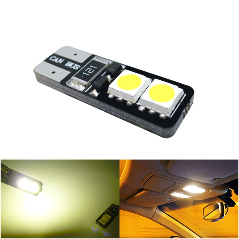 T10 194 W5W светодиодный Canbus без ошибок 4 SMD 5050 Автомобильный задний индикатор