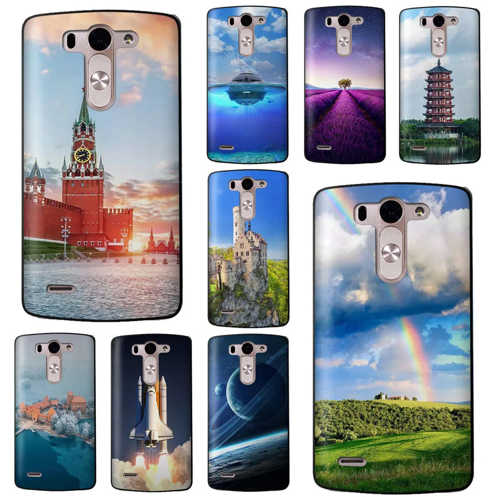 Пейзажи 2019 чехол для LG G4 G5 G6 Q8 Q6 K8 K7 K10 2017 X Power2 3 V30 Экран накладка на заднюю панель из