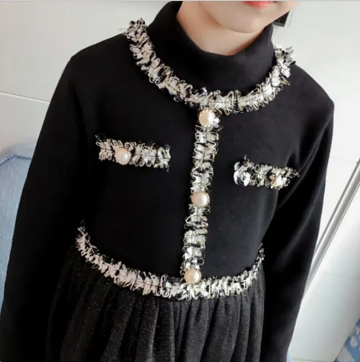 

2019ins Childrenswear Hot Selling Girls Dress Autumn And Winter New Style Children Gauze Princess Dress Korean-style Children Sk