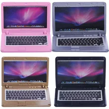 Doll accessories 5 inch laptops in four styles, suitable for kids with Christmas toys and birthday gifts