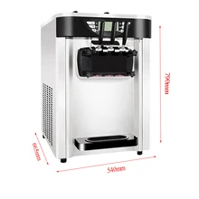 CE настольная машина для мороженого машина для мягкого мороженого Коммерческая Машина Для Мороженого Энергосберегающая компактная конусная машина A